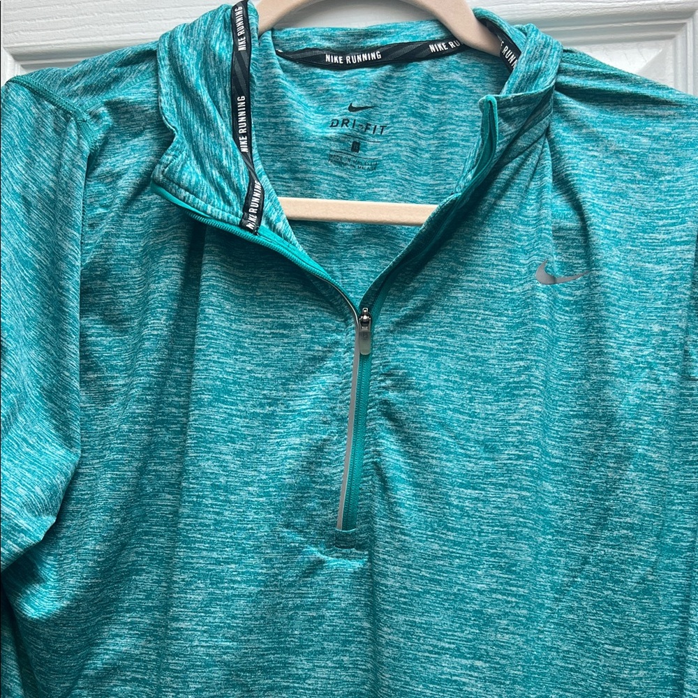 Nike Turquoise Dri-FIT Half-Zip Pullover